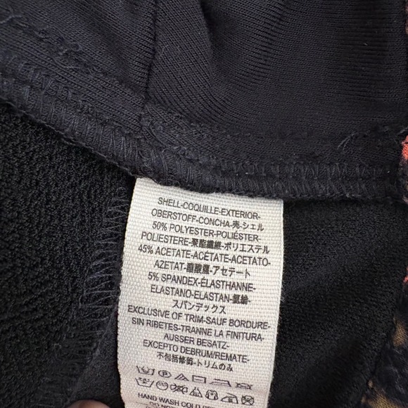 Free People Black Paisley Tie Waist Crop Top V-Neck Sleeveless Boho XS - Picture 4 of 4